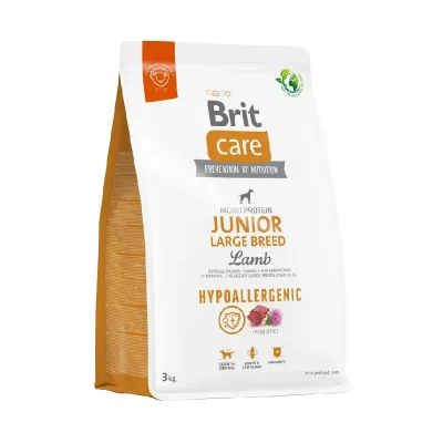 BRIT CARE Dog Hypoallergenic Junior Large Breed Lamb 3kg