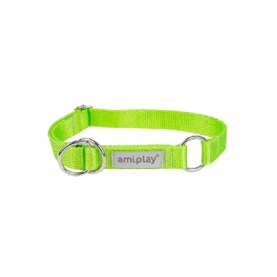 Obroża półzaciskowa Samba L Zielona