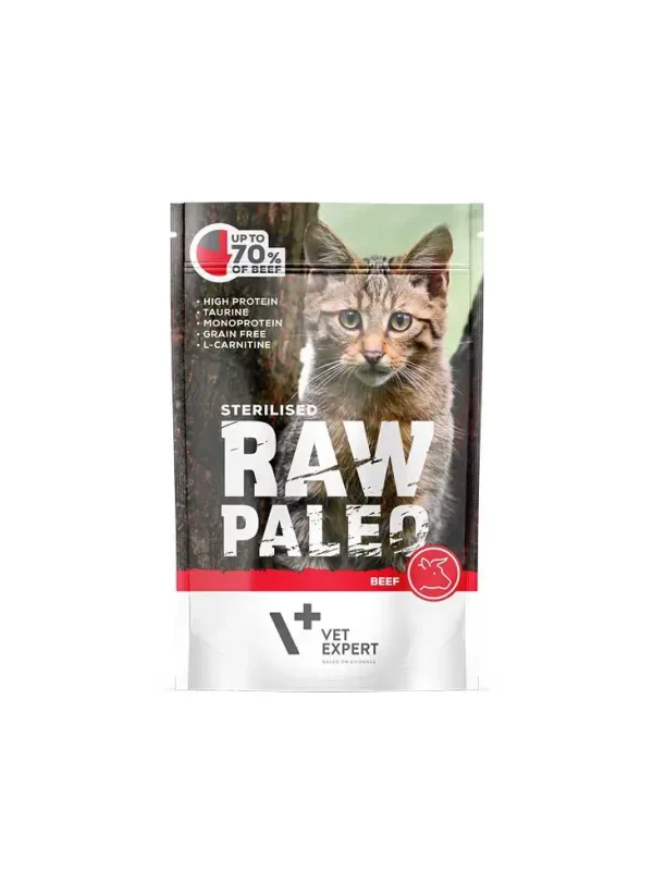 6904edc07cb7d0b2694a19ae02855603.webp Raw Paleo Sterilised Kot Wołowina 100g