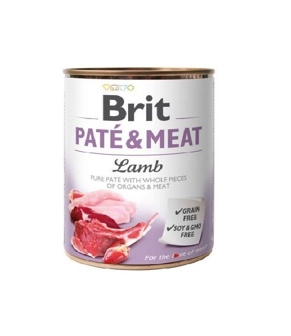 BRIT PATE & MEAT LAMB 800G