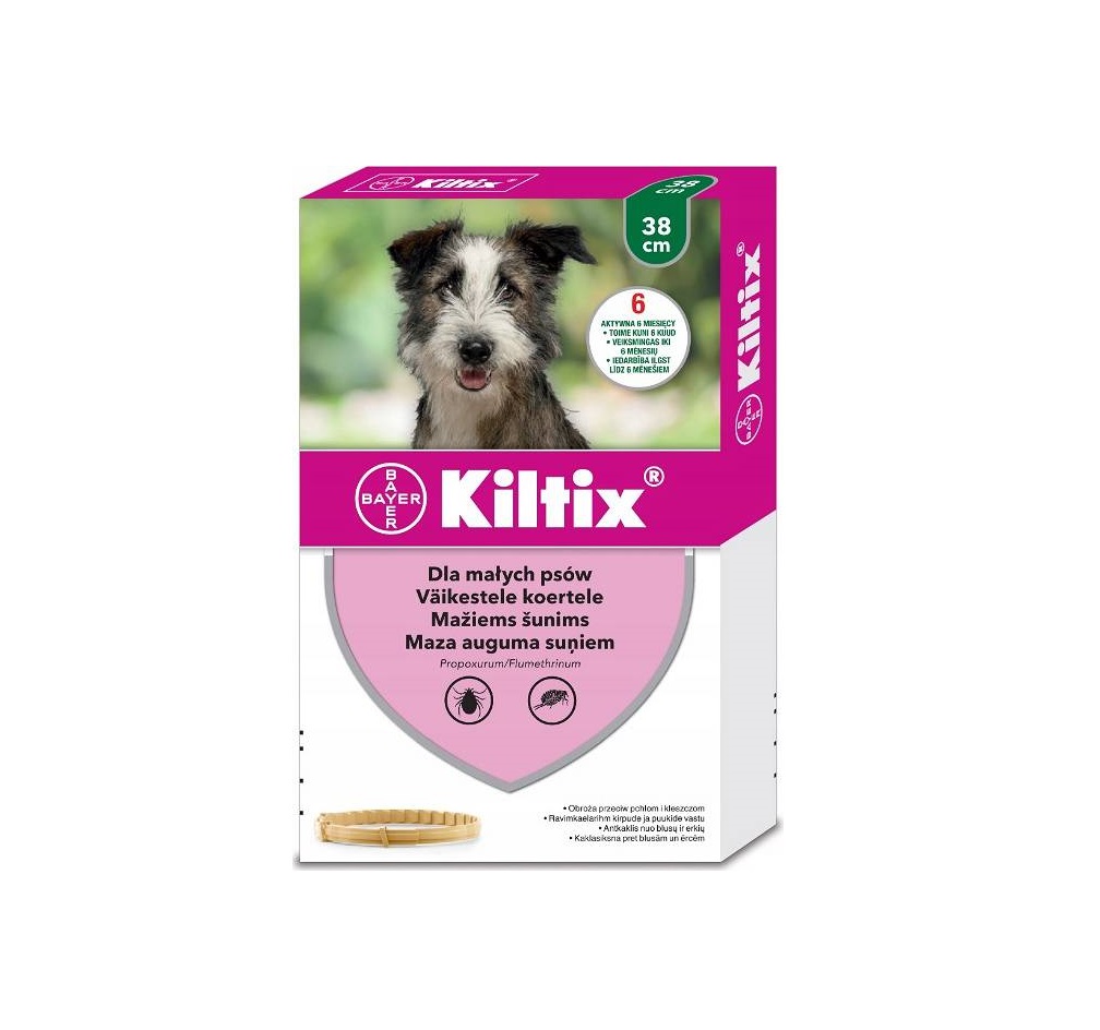 Bayer Kiltix dla małych psów 38 cm