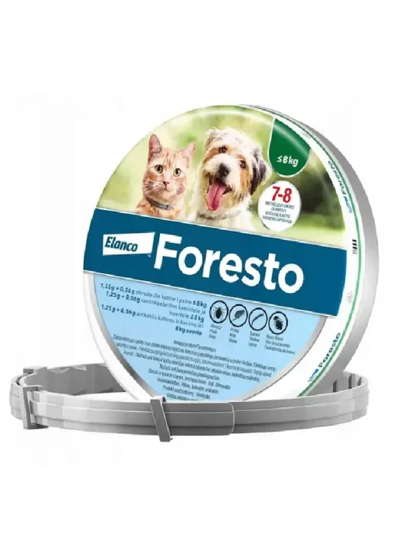 Elanco Foresto Obroża dla kotów i psów poniżej 8kg