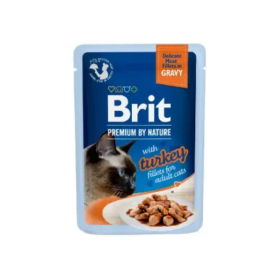 Brit Cat Pouch Fillets with Turkey 85g