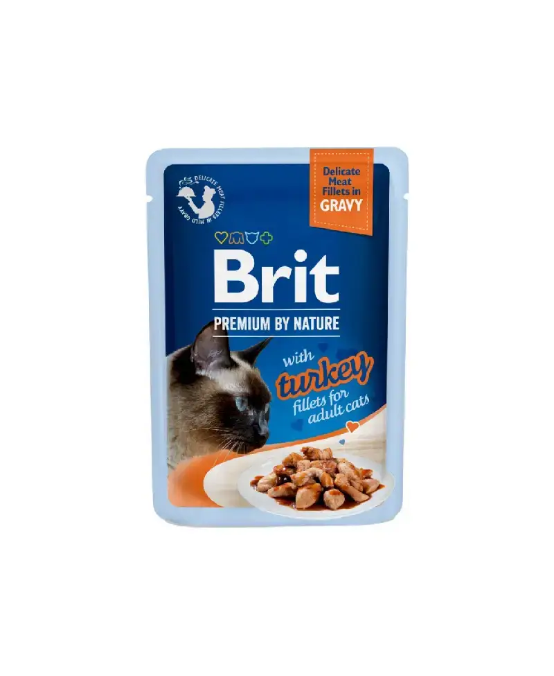 Brit Cat Pouch Fillets with Turkey 85g