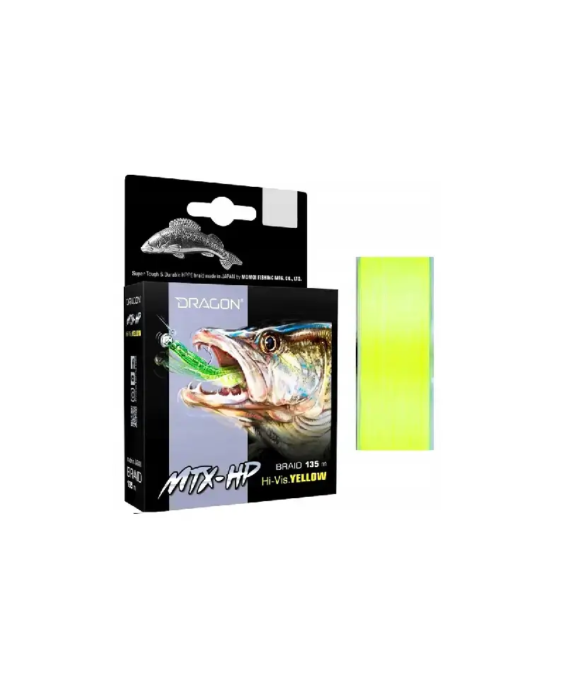 Dragon Plecionka MTX-HP Hi-Vis Yellow Momoi 0.06mm 5.35kg 135m