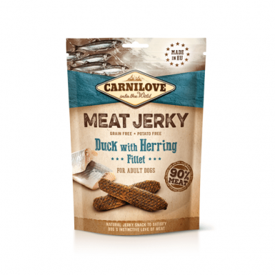 CARNILOVE JERKY DUCK WITH HERRING FILLET 100G