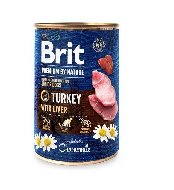 Brit Premium by Nature Turkey With Liver 400g