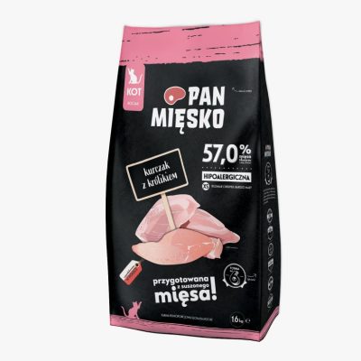 Pan Mięsko Kurczak z królikiem kocięta XS 1,6kg