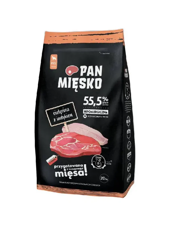 Pan Mięsko cielęcina z indykiem 20kg M