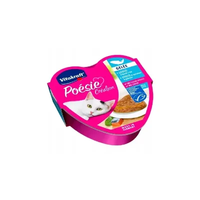 Vitakraft Poesie łosoś szpinak tacka 85g