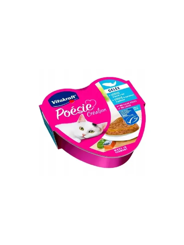 Vitakraft Poesie łosoś szpinak tacka 85g