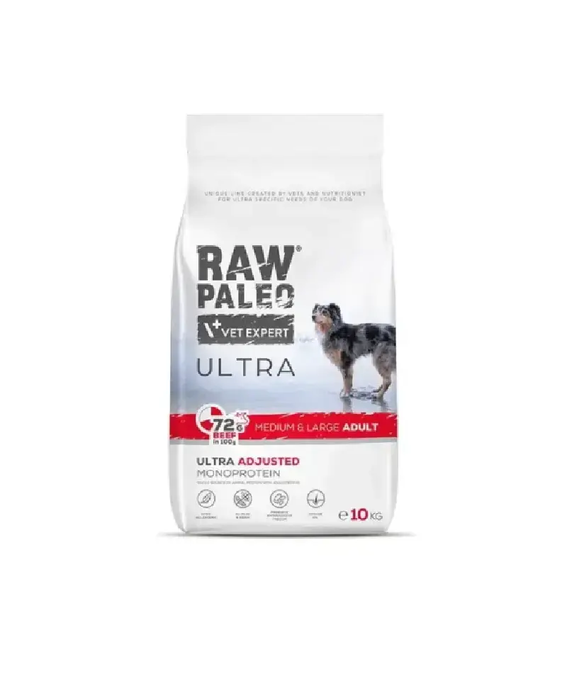 5e06ae80c55a67186fb0c63e845bf724.webp RAW PALEO Ultra Beef Medium and Large Adult 10kg