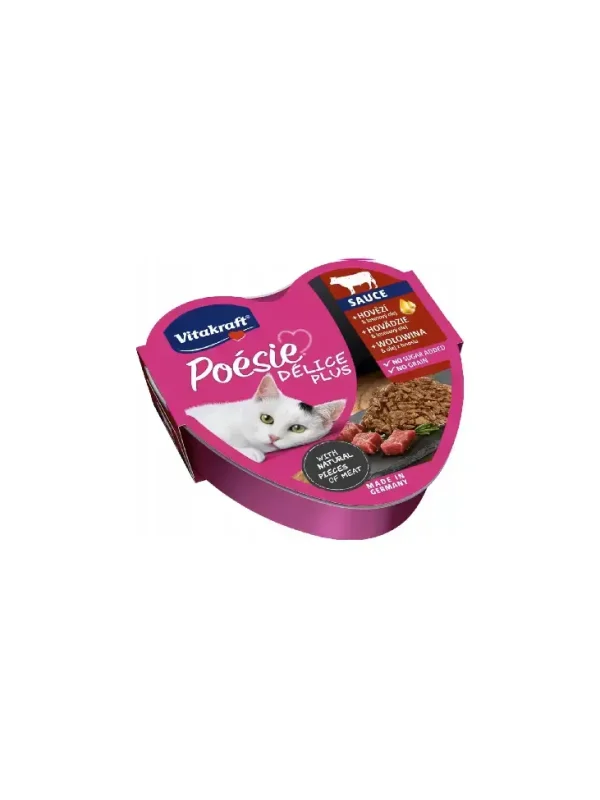 Vitakraft Poesie Delice Plus wołowina 85g