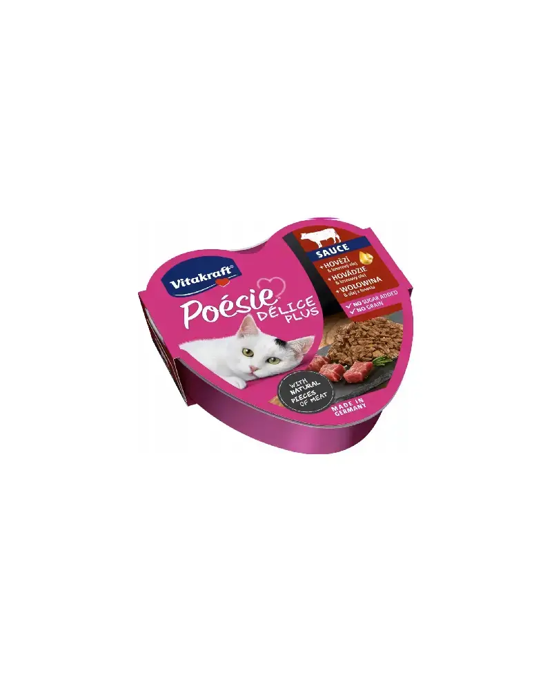 Vitakraft Poesie Delice Plus wołowina 85g
