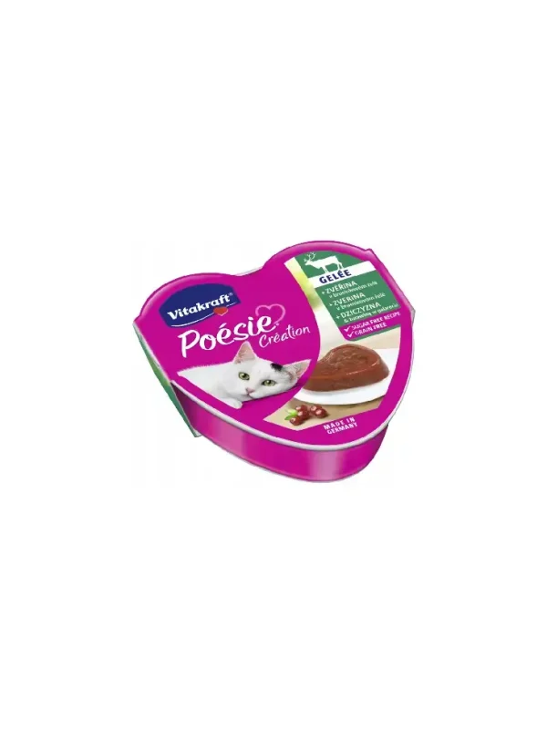 Vitakraft Poesie galaretka dziczyzna i żurawina tacka 85g
