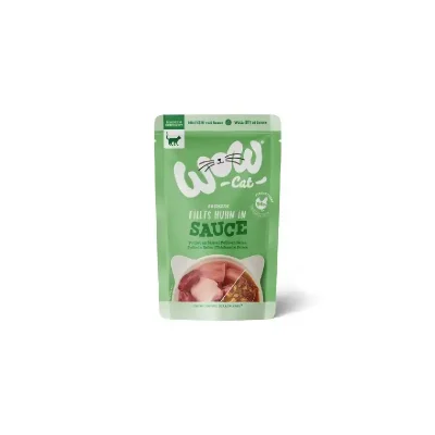 WOW CAT - Huhn in sauce 85g - Filety kurczaka w sosie