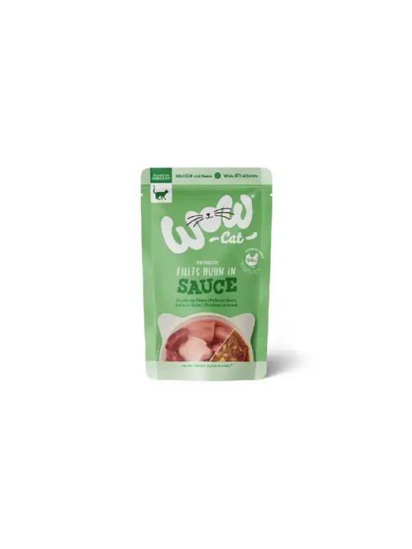 WOW CAT - Huhn in sauce 85g - Filety kurczaka w sosie