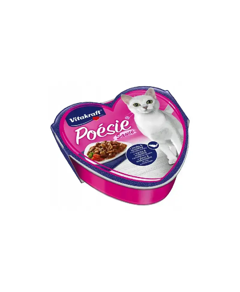 VITAKRAFT POESIE DORSZ Z MAKARONEM I POMIDORAMI DLA KOTA 85 G