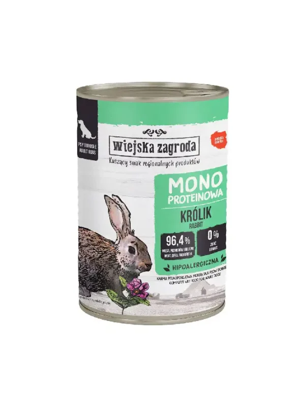Wiejska Zagroda mono proteinowa królik 400g