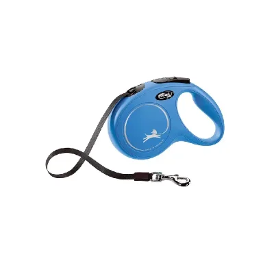 Smycz Automatyczna New Classic M 5m taśma niebieska