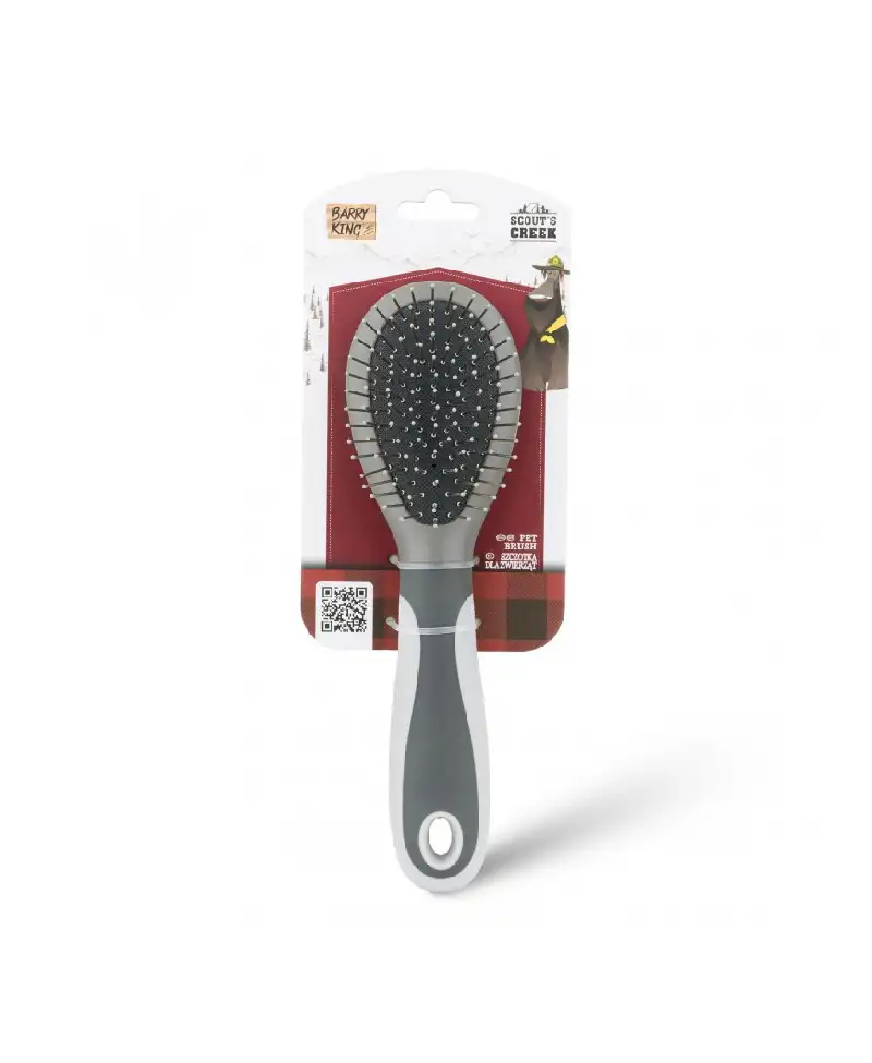 Szczotka dla zwierząt szara 6,5cm x 22,5cm