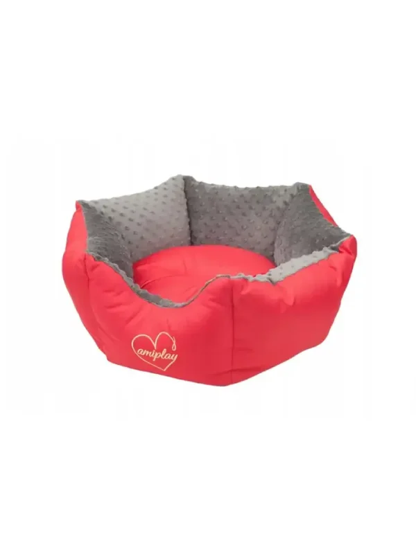 Amiplay Legowisko Korona Babydoll M Szare