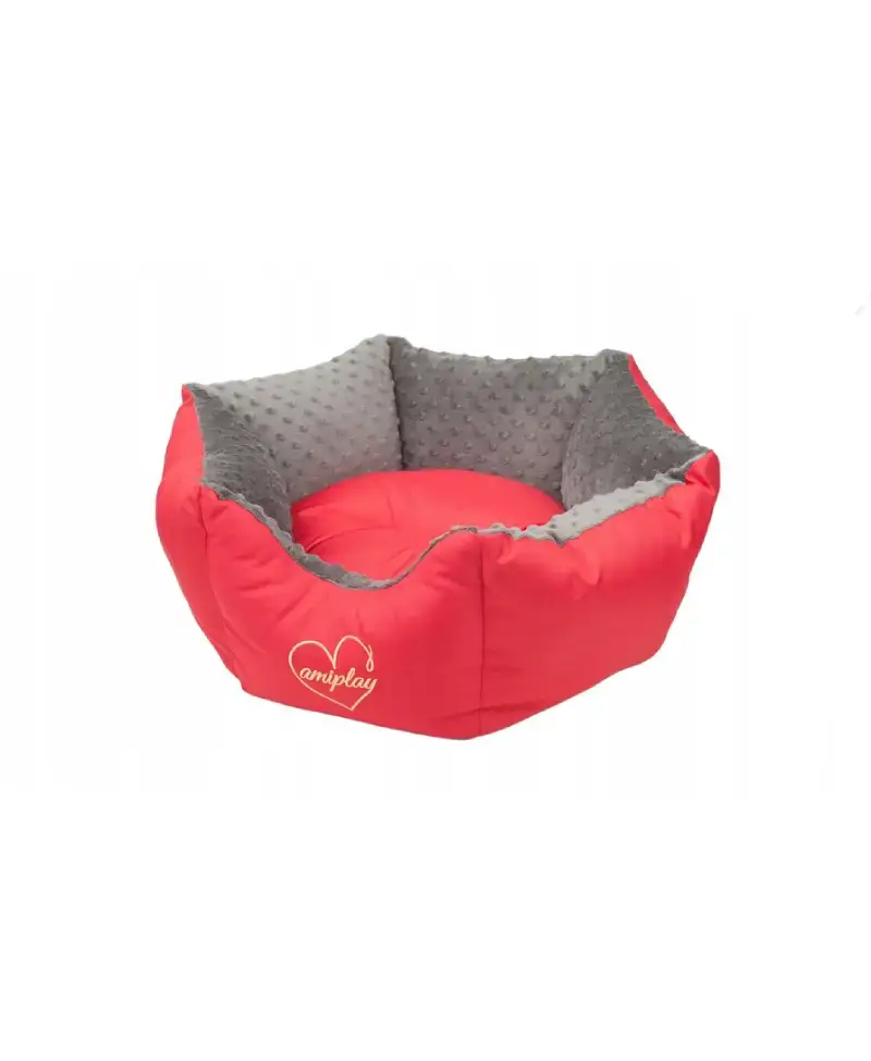 Amiplay Legowisko Korona Babydoll M Szare