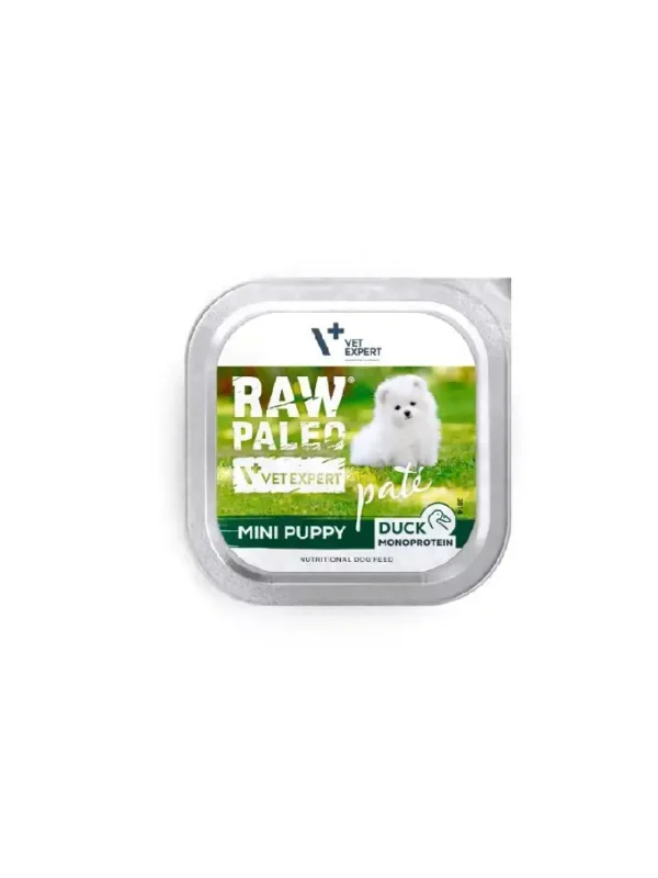Raw Paleo - Duck Pate Mini Puppy 150g - Kaczka