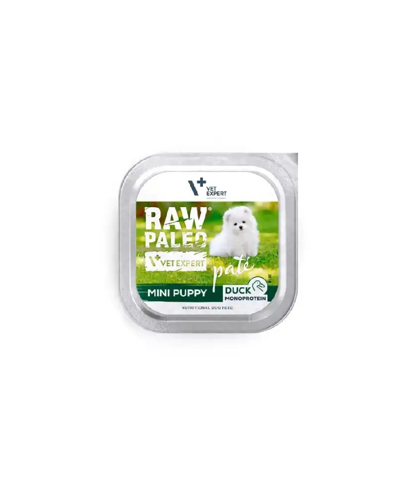 Raw Paleo - Duck Pate Mini Puppy 150g - Kaczka