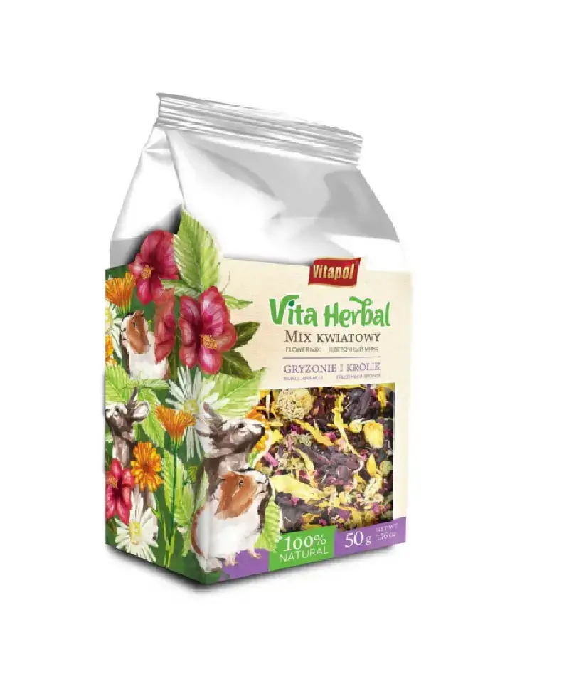Vitapol Vita Herbal Mix kwiatowy dla królika i gryzoni 50g