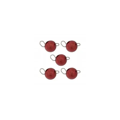 Mikado JAWS cheburaszka wolframowa czerwona1g 5szt