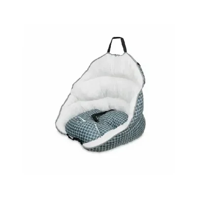 Przenośny fotelik samochodowy ciemny szary dla psa