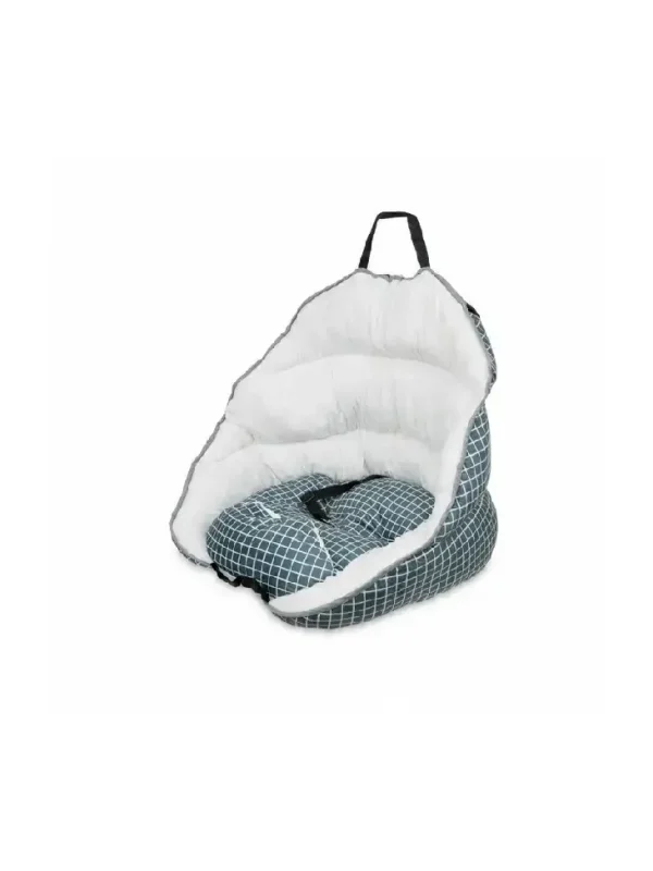 Przenośny fotelik samochodowy ciemny szary dla psa