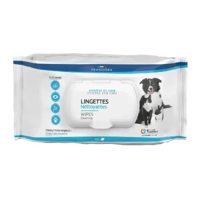 Francodex chusteczki do czyszczenia oczu, uszu, łap 80szt.