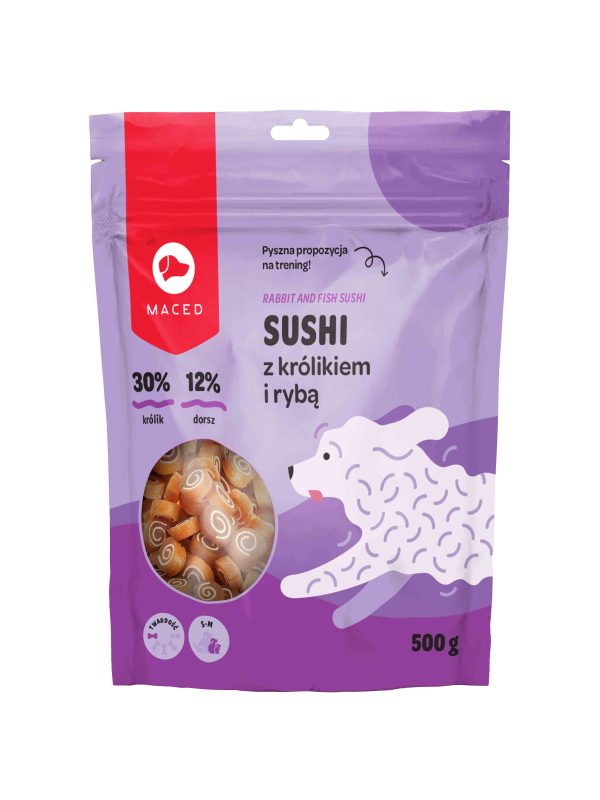 SUSHI Z KRÓLIKIEM I RYBĄ 500 g