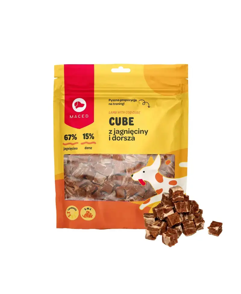 Cube z jagnięciny i dorsza 500g