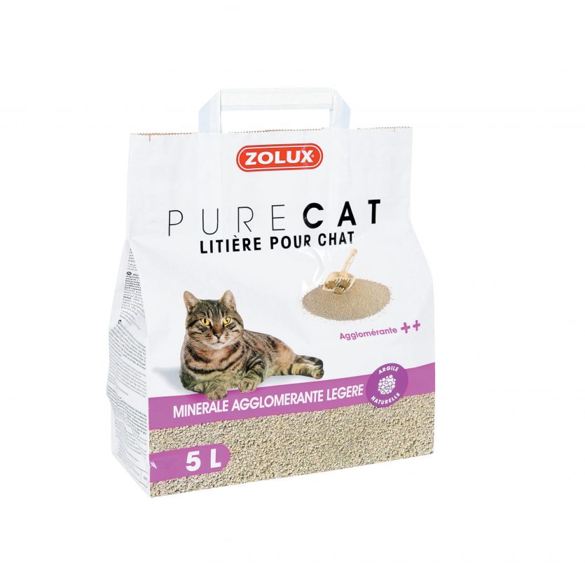 ZOLUX Żwirek PURECAT zbrylający naturalny 5 l