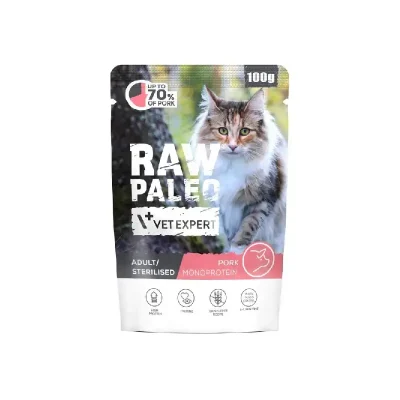 Raw Paleo Adult Sterilised Cat Pork 100g