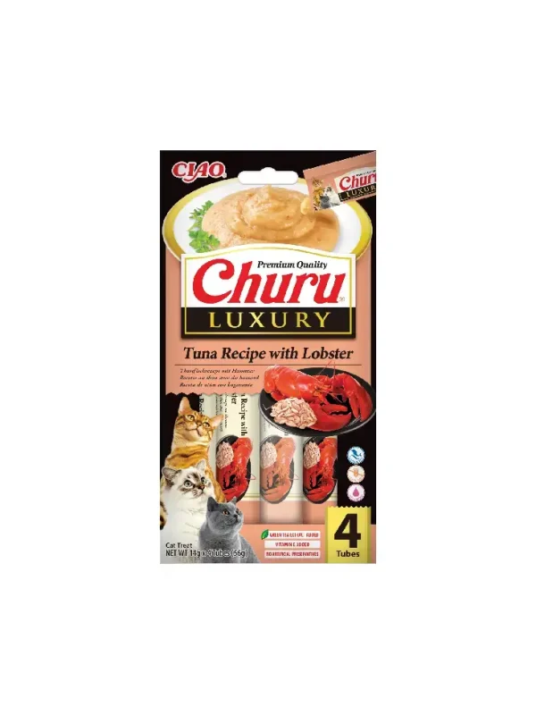 Inaba Cat Churu Luxury Tuna with Lobster 4 x tubka 14g