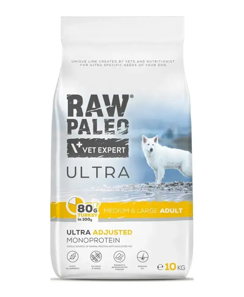 Raw Paleo Ultra Turkey Medium&Large Adult 10kg
