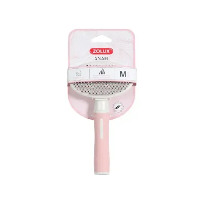 ZOLUX Miękka szczotka dla kota z wysuwanymi igłami średnia ANAH