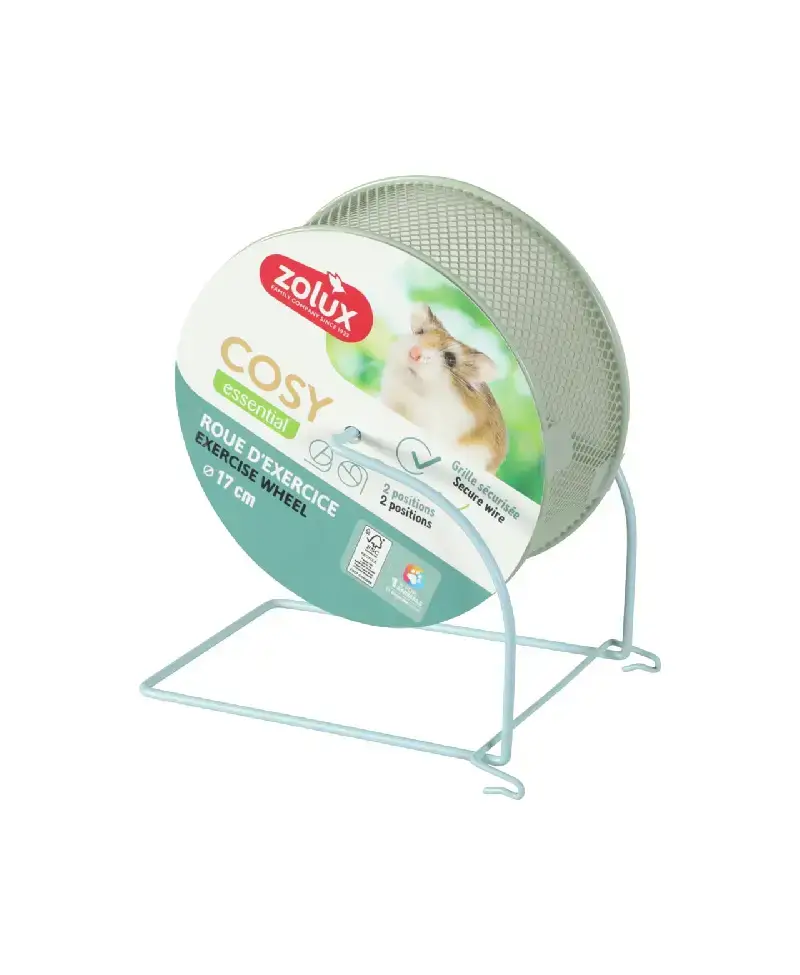 Zolux kołowrotek metalowy dla chomika 17cm