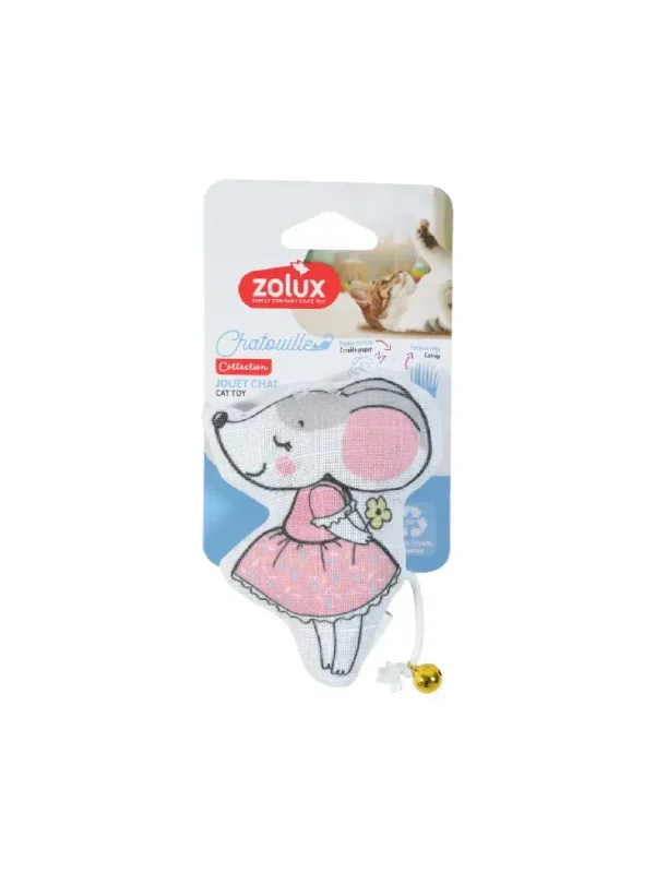 ZOLUX Zabawka dla kota dzwonek kocimiętka mysz tutu CHATOUILLE 11cm