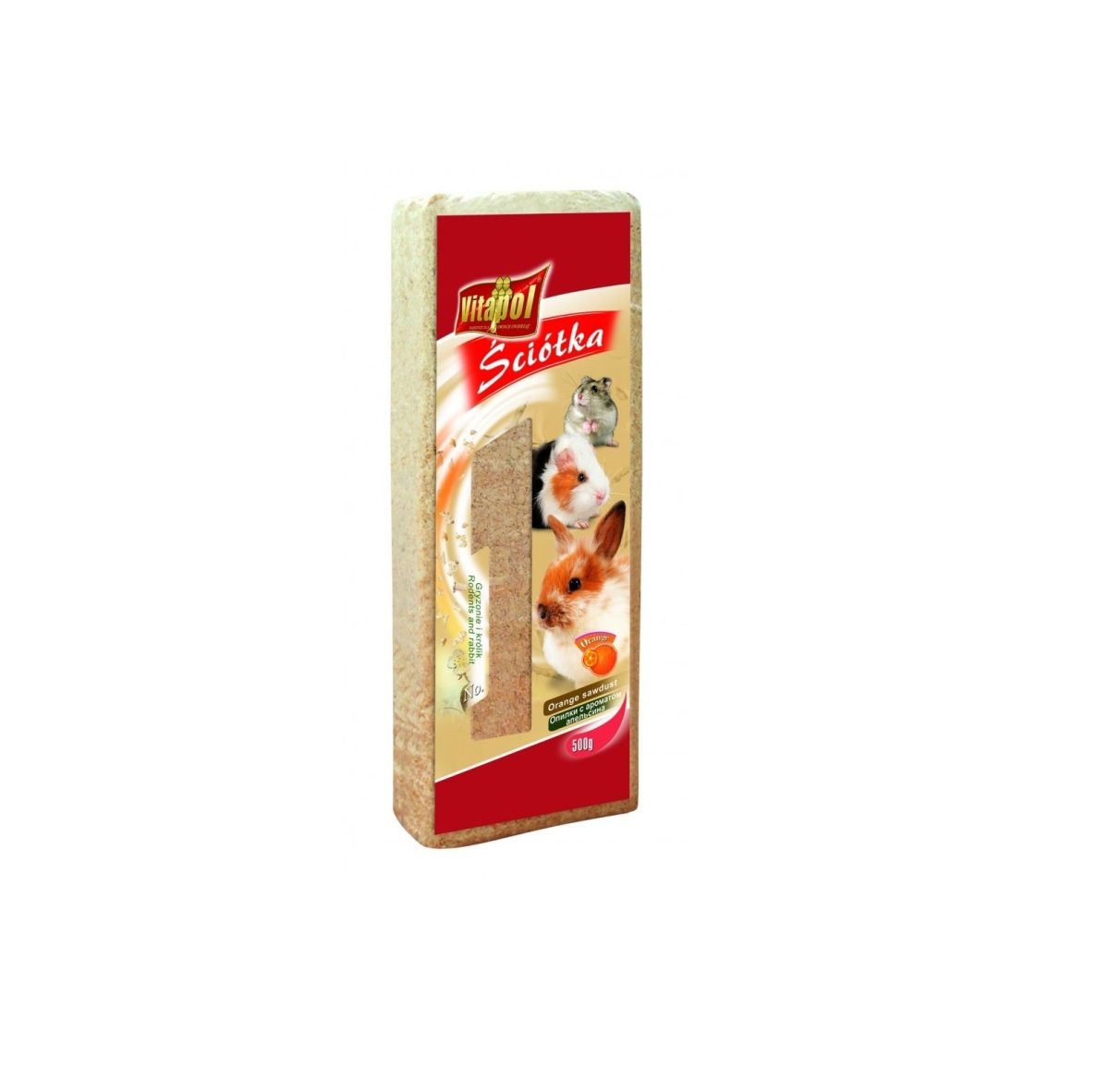 Ściółka pomarańczowa dla gryzoni i królika