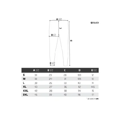 Odzież termiczna Delphin TUNDRA Blacx Spodnie L