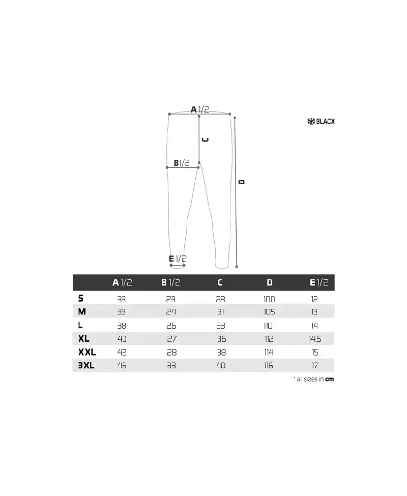Odzież termiczna Delphin TUNDRA Blacx Spodnie L