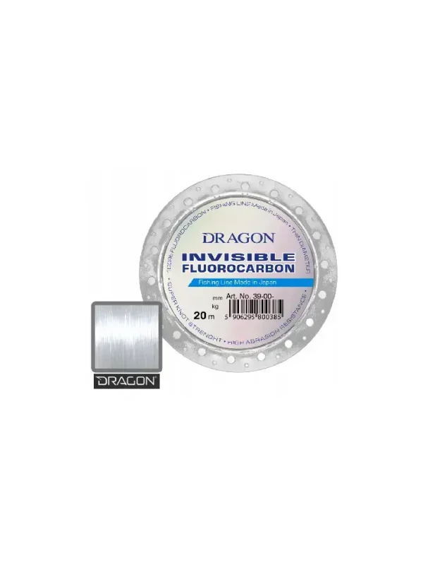 Żyłka Fluorocarbon DRAGON INVISIBLE 20m/0.50mm/12.70kg