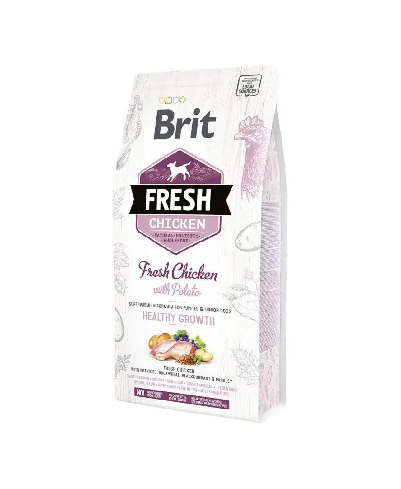Brit Fresh Healthy Growth chicken potato puppy 2,5kg
