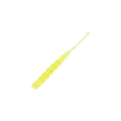 Mustad AJI Worm - Plu - Plu - color UV Clear Chatreuse 15szt
