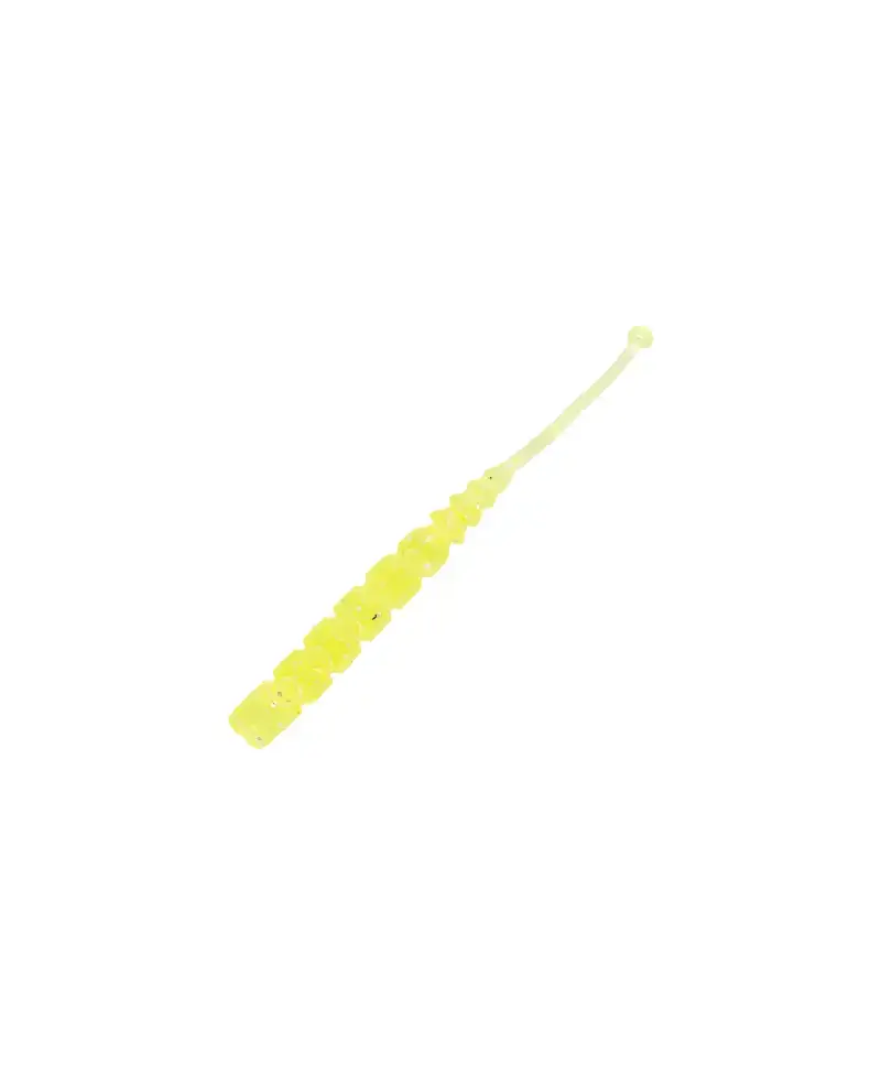 Mustad AJI Worm - Plu - Plu - color UV Clear Chatreuse 15szt